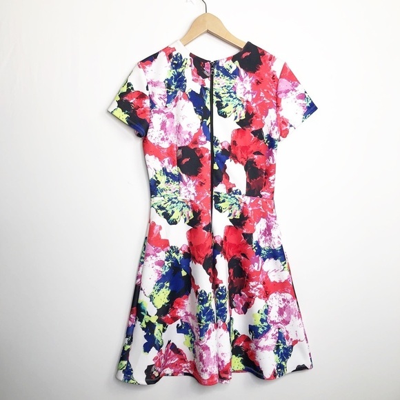 Milly X Design Nation Rosabella fit and flare floral print mini dress - Picture 12 of 13
